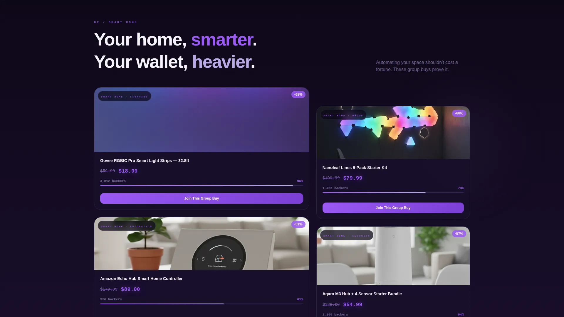 Electronics E-Commerce Pricing Website Template
