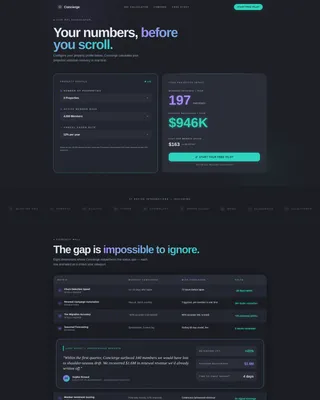 Hospitality Membership Management Landing Page