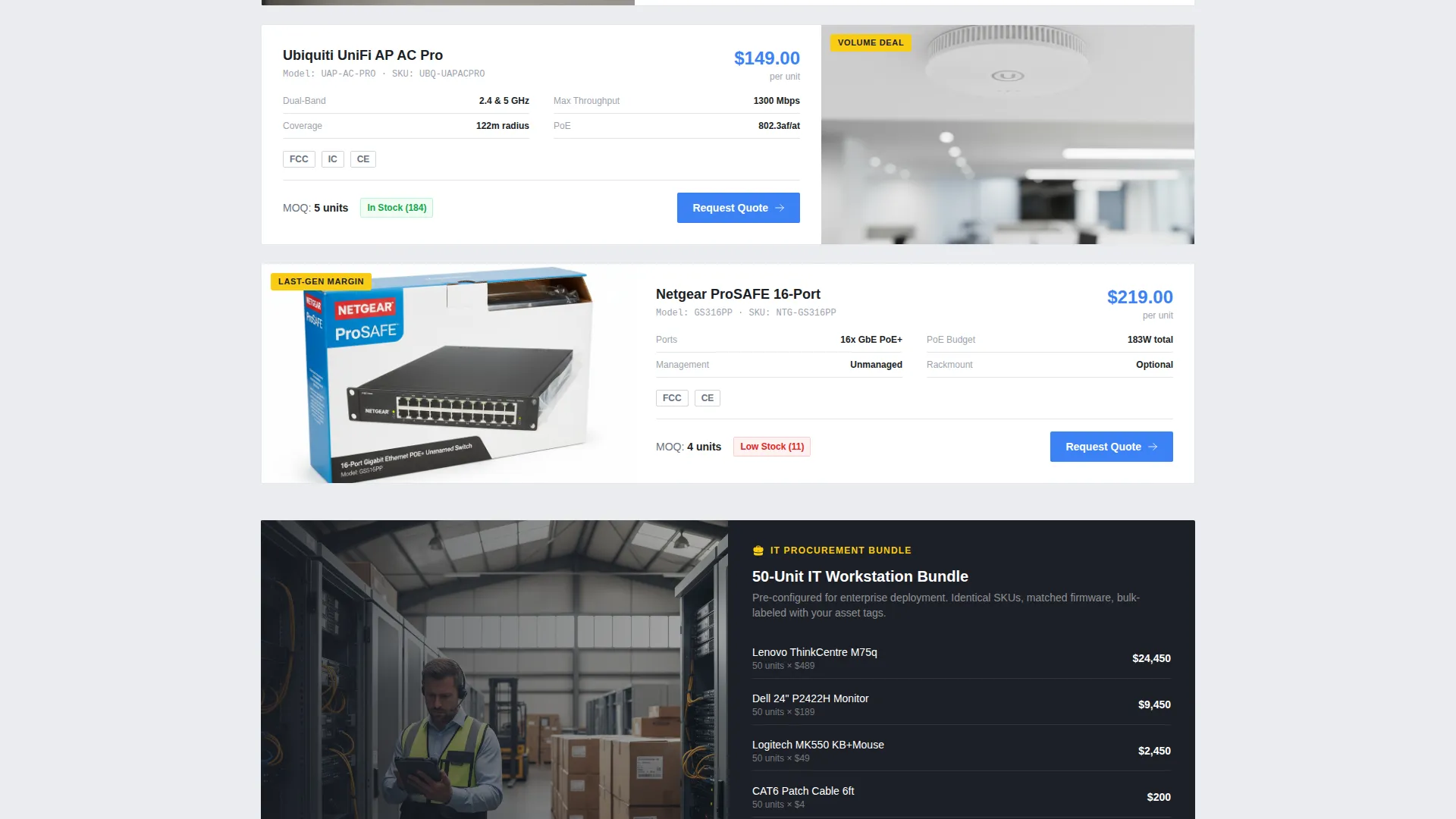 Electronics E-Commerce Specialist Pricing Website Template