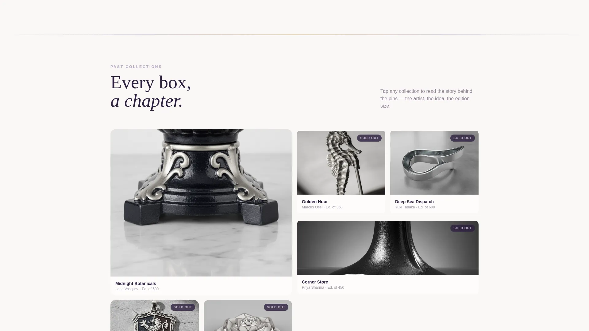 Enamel Pins & Lapel Pins Store Directory Website Template