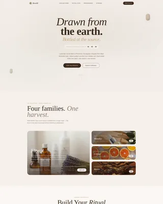 Essential Oils & Diffusers Store Professional Website Template