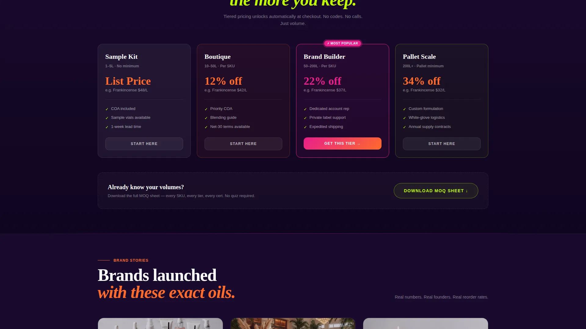 Essential Oils & Diffusers Store Advanced Pricing Website Template