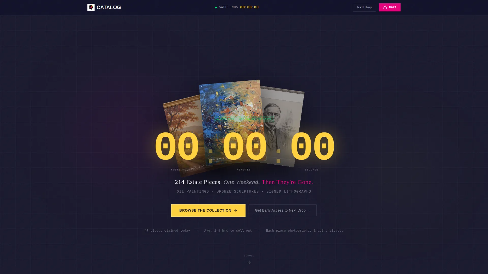Urgent Estateart Landing Page Template
