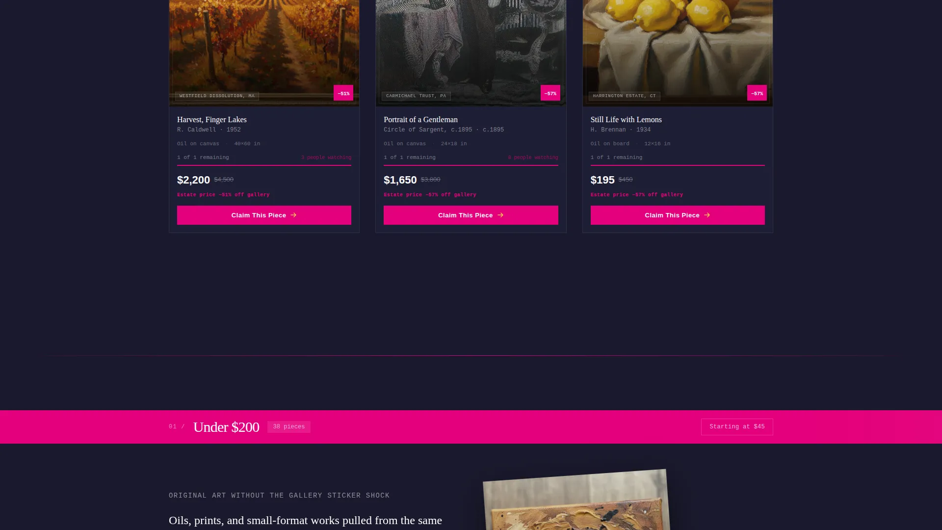 Urgent Estateart Landing Page Template