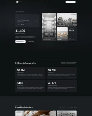 Hospitality Supply Landing Page Template