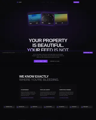 Bold Hospitality Social Media Agency Landing Page