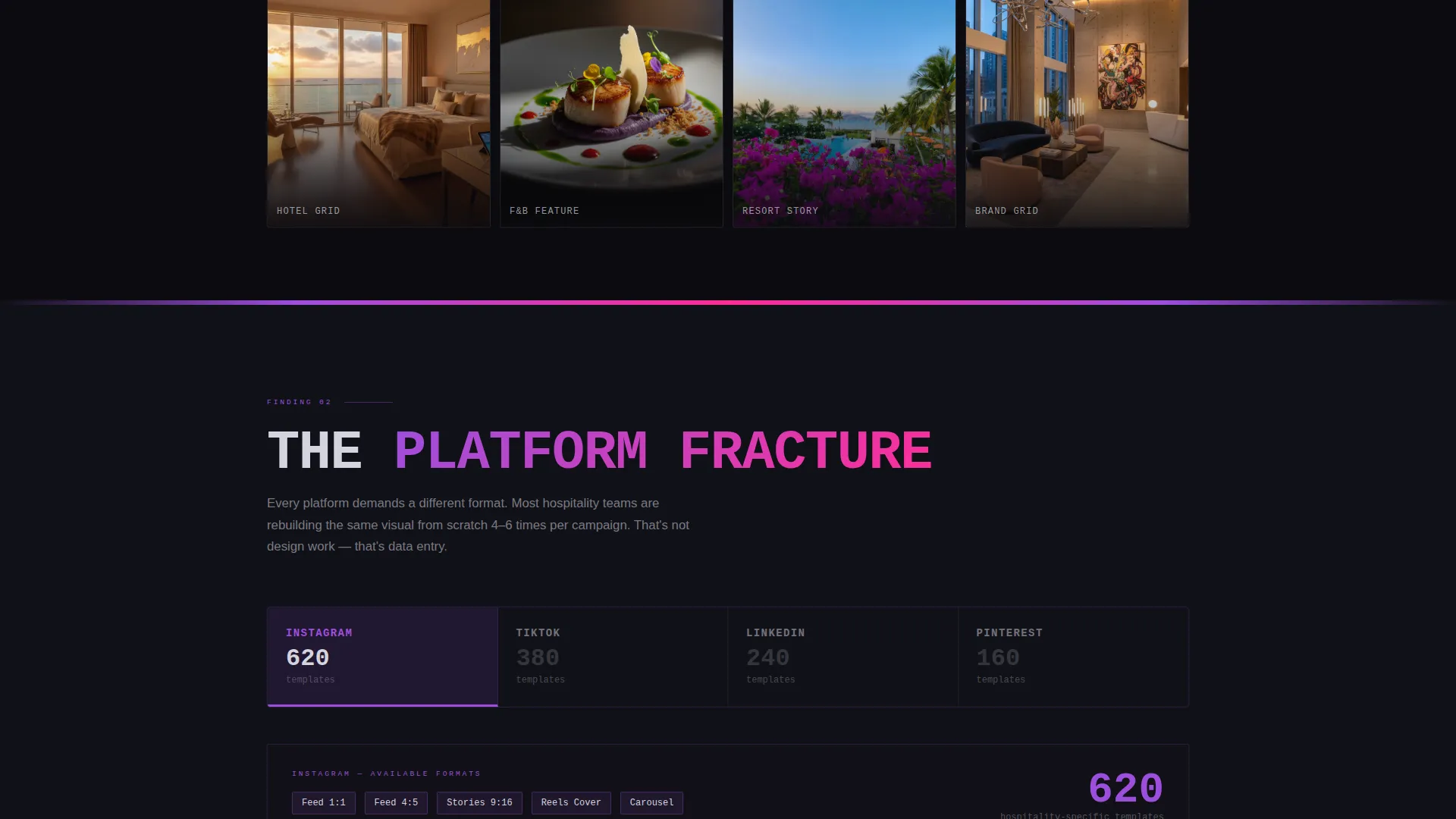 Hospitality Social Media Template Landing Page