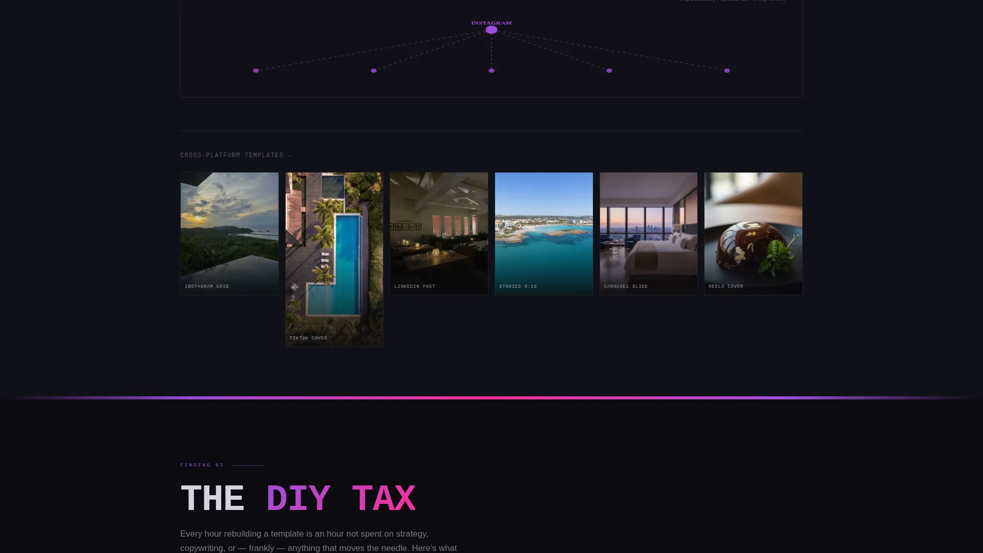 Hospitality Social Media Template Landing Page