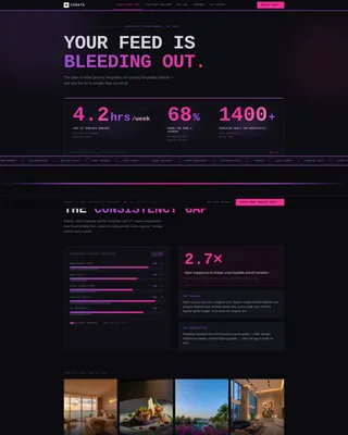 Hospitality Social Media Template Landing Page
