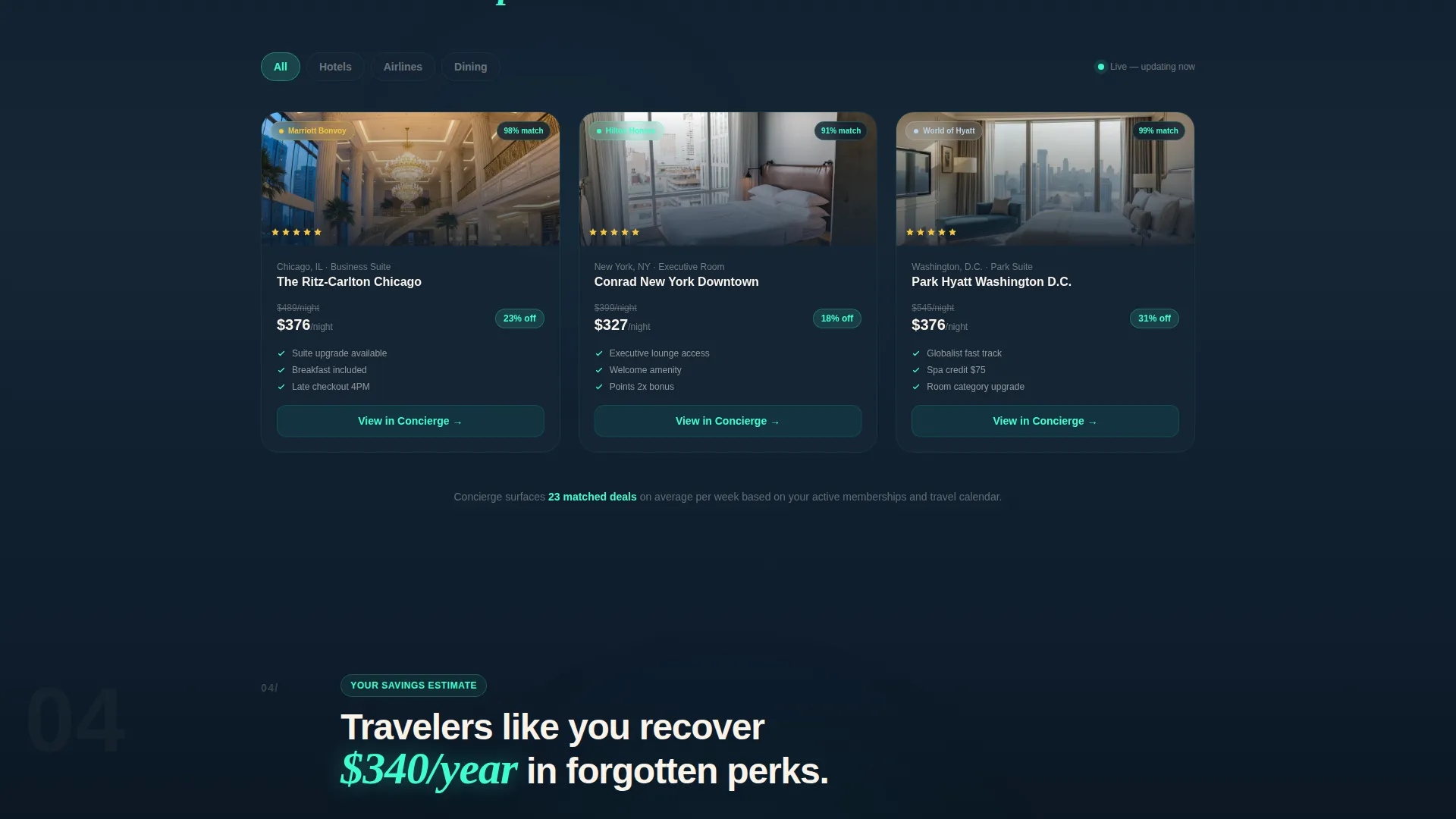 Loyalty Dashboard Landing Page Template