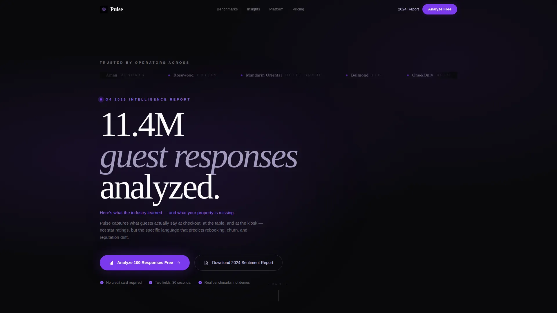 Hospitality Survey & Feedback Landing Page Template