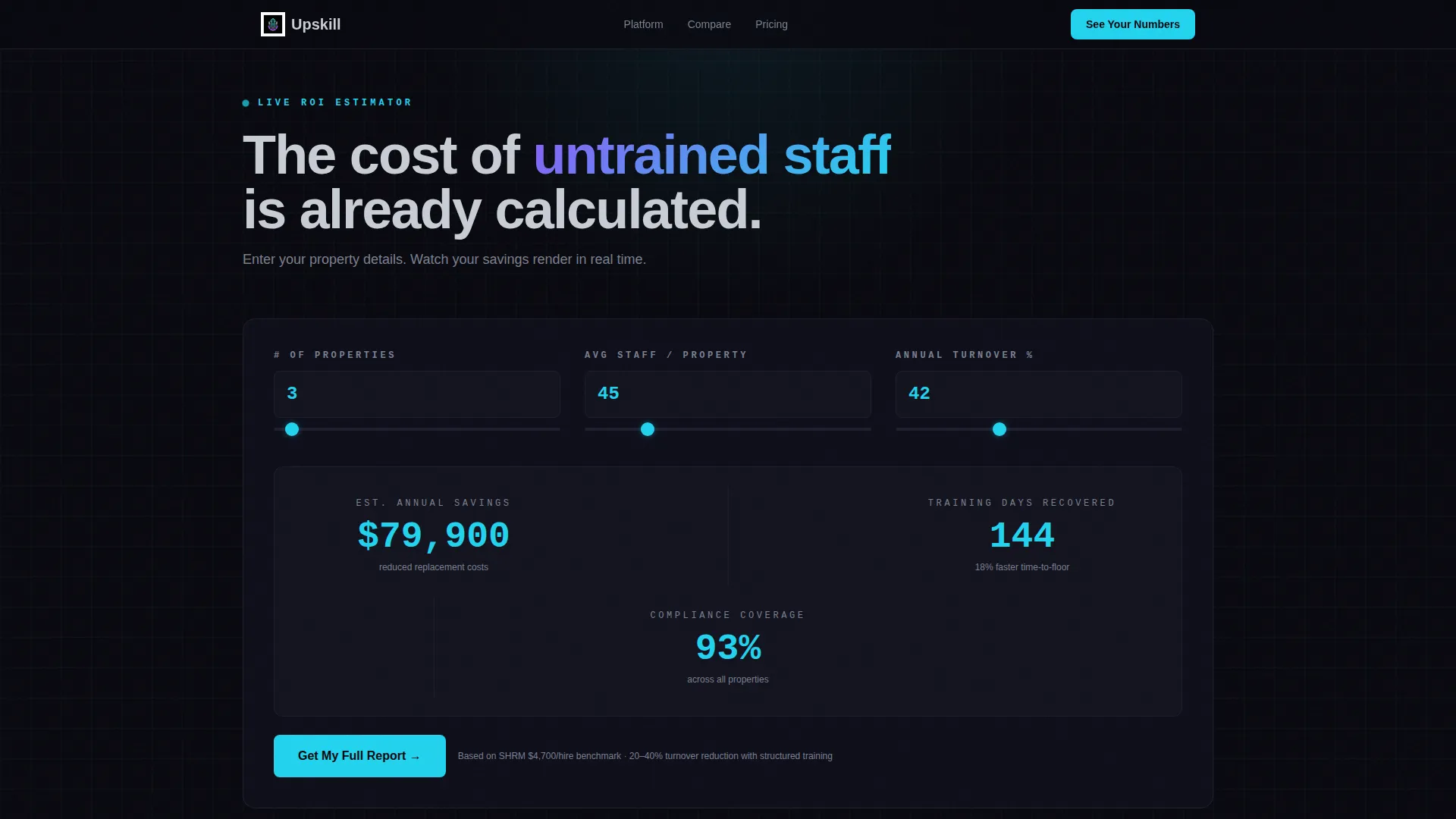 Hospitality Training Landing Page Template