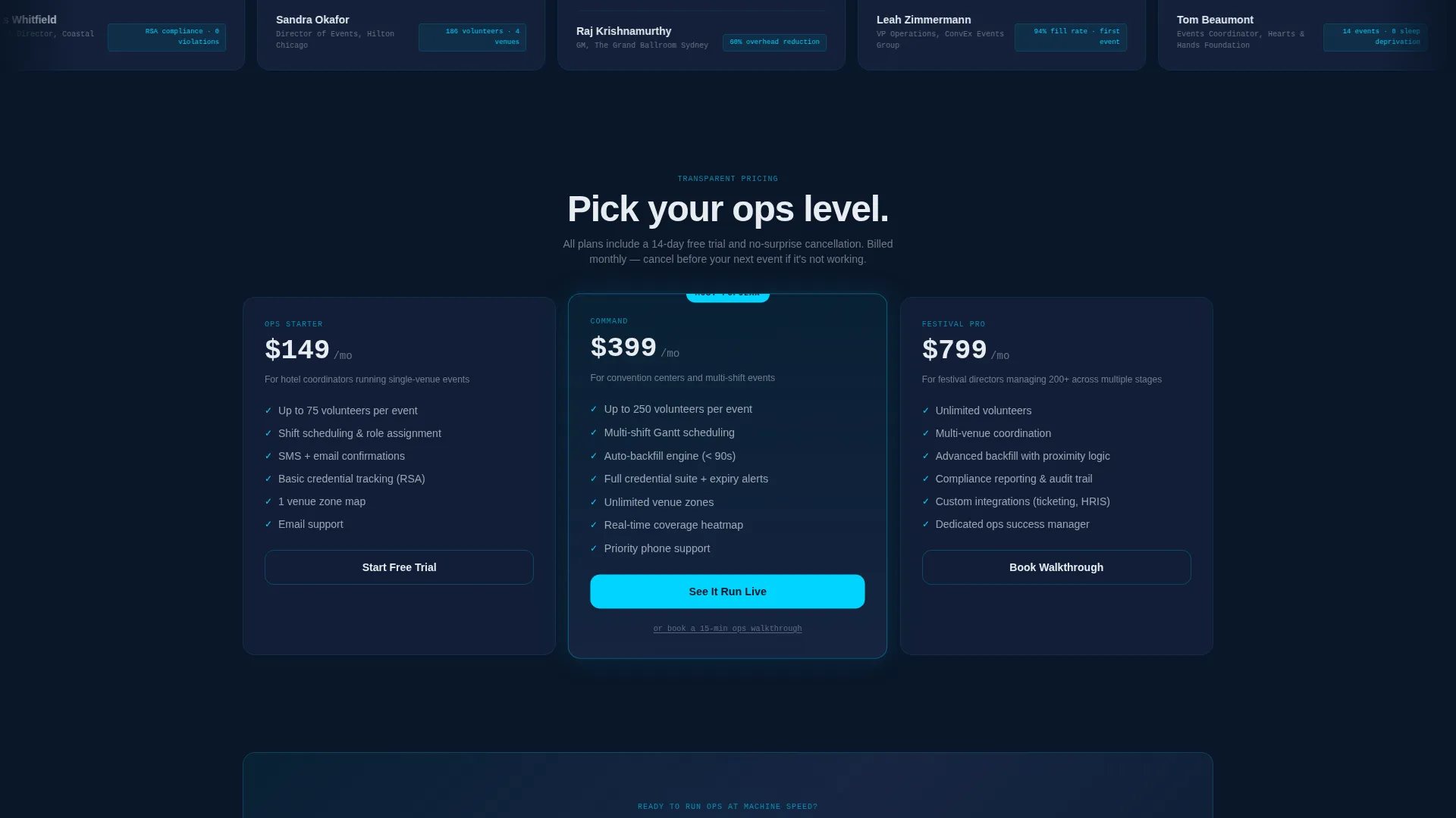 Volunteer Management Landing Page Template