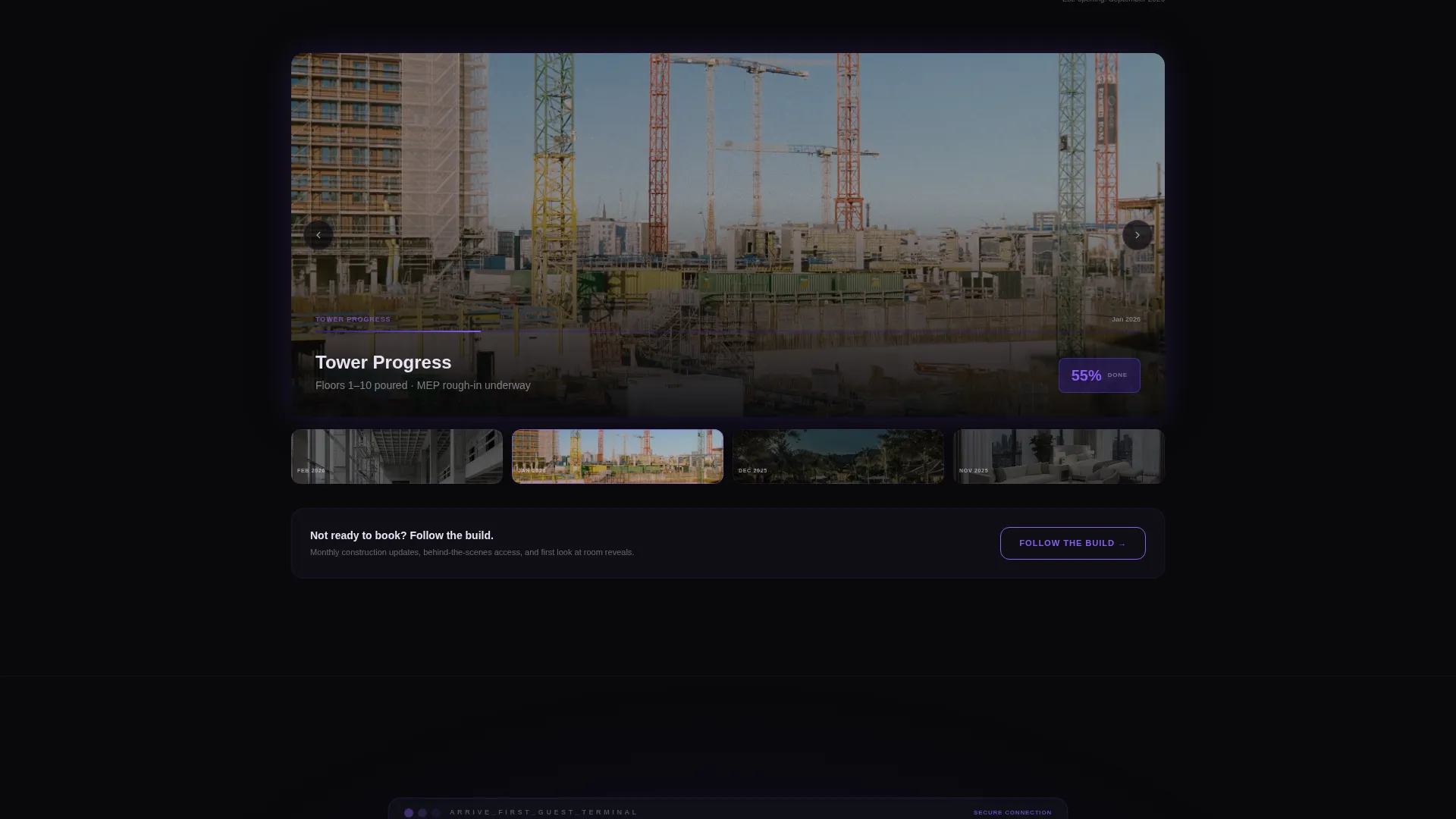 Hotel Pre-Opening & Coming Soon Website Template