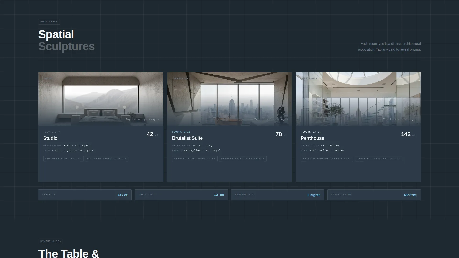 Destination Hotel Homepage Experience Website Template