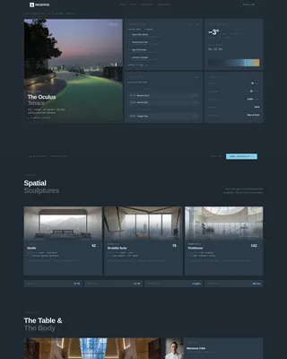 Destination Hotel Homepage Experience Website Template