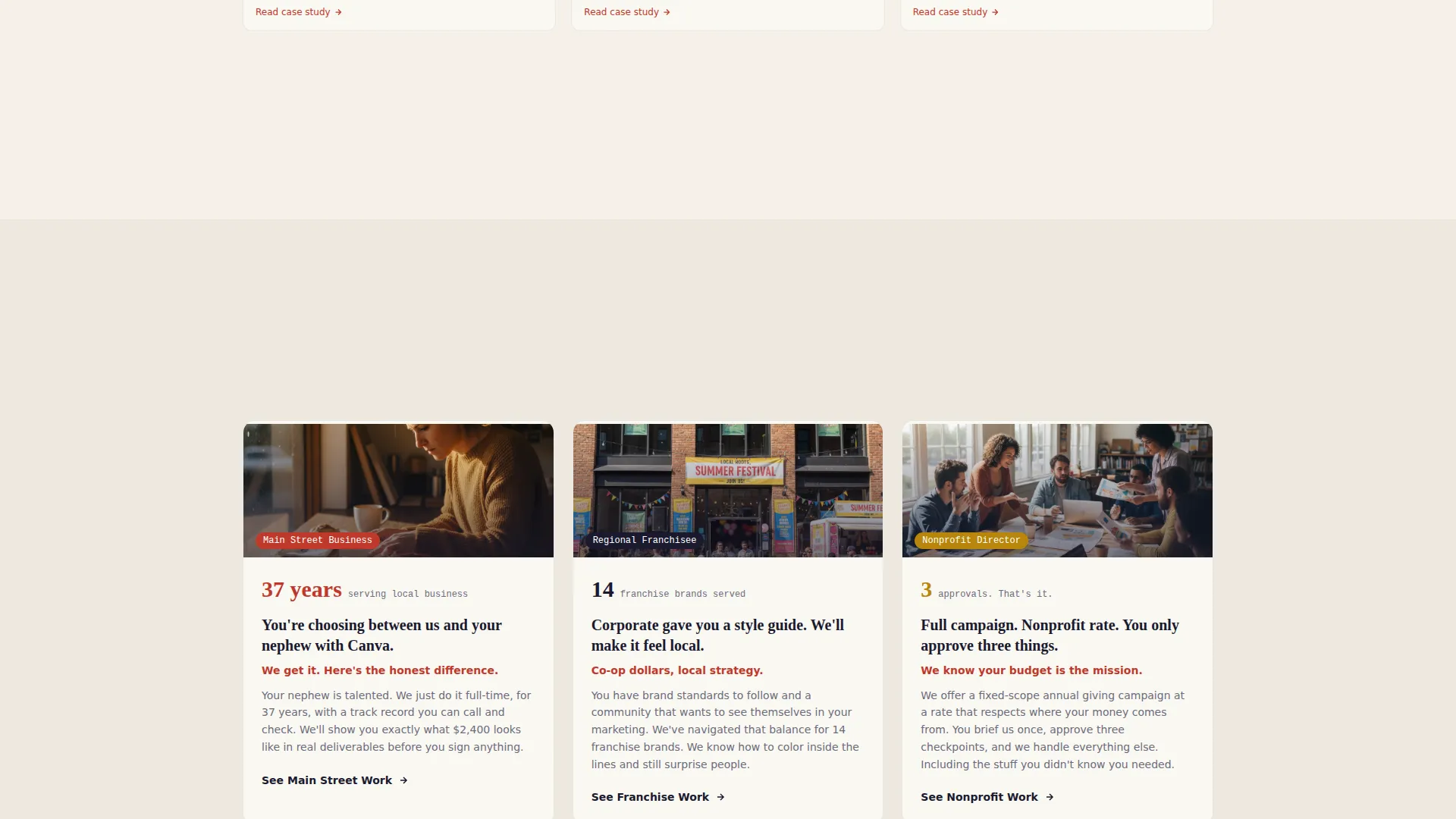 Family-Owned Business Portfolio Website Template