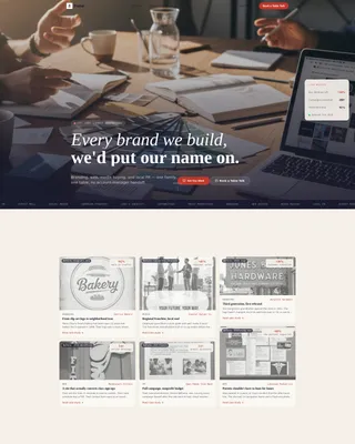 Family-Owned Business Portfolio Website Template