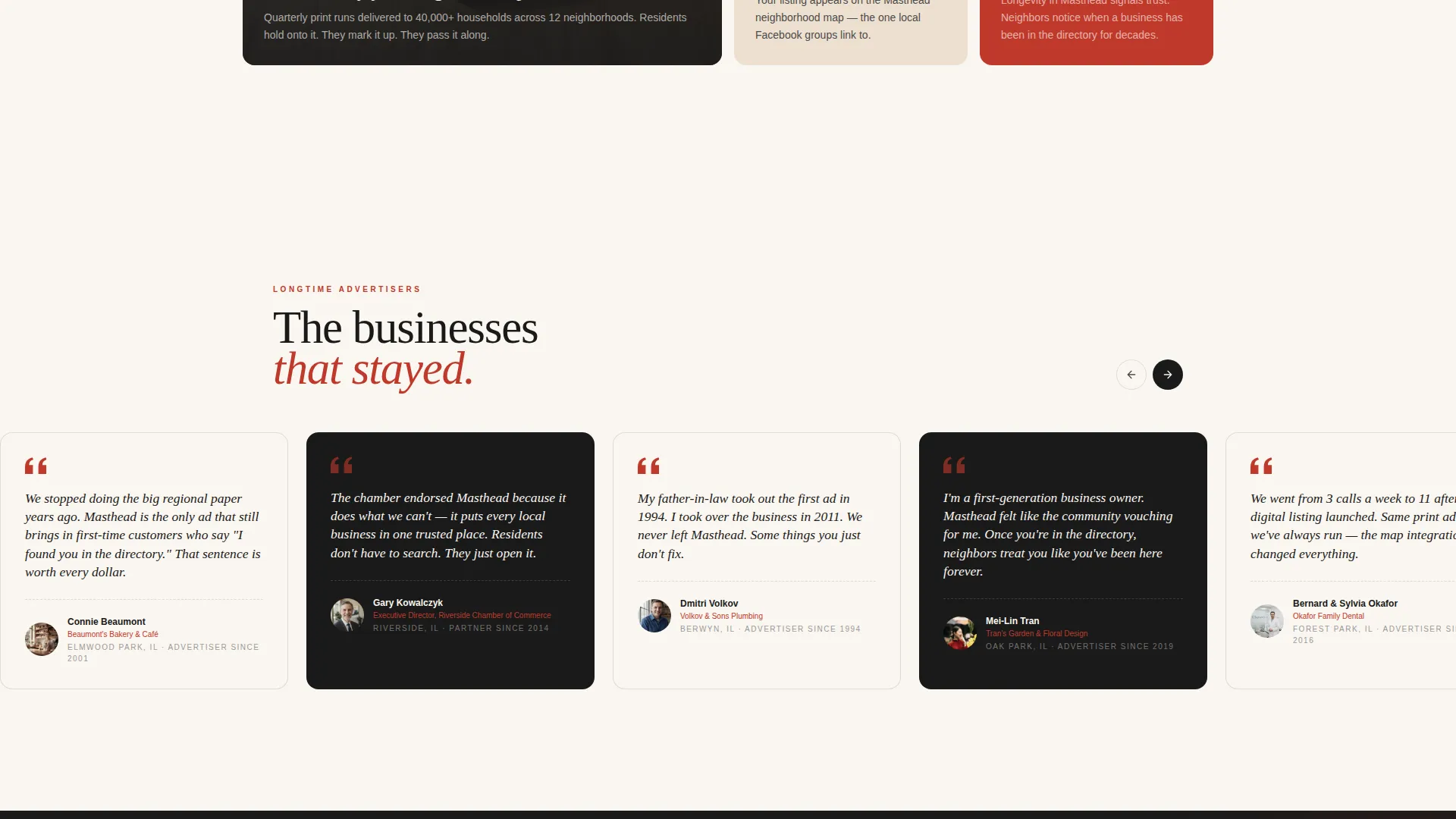 Family-Owned Business Directory Website Template