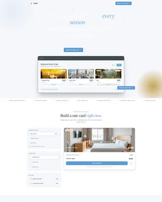 Hotel Room Types & Seasonal Rates Comparison Website Template