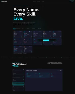 Hotel Team & Department Directory Website Template