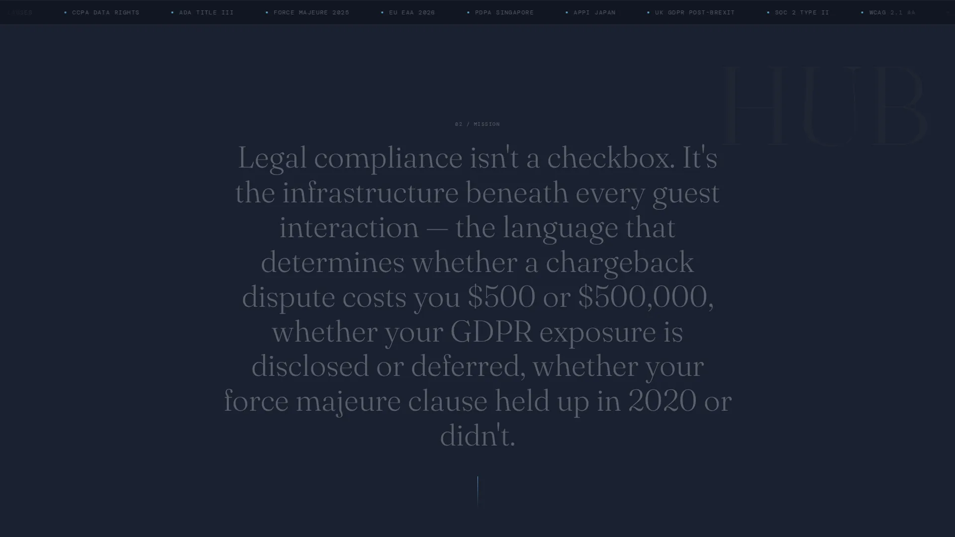 Hotel Terms of Service & Guest Rights Website Template