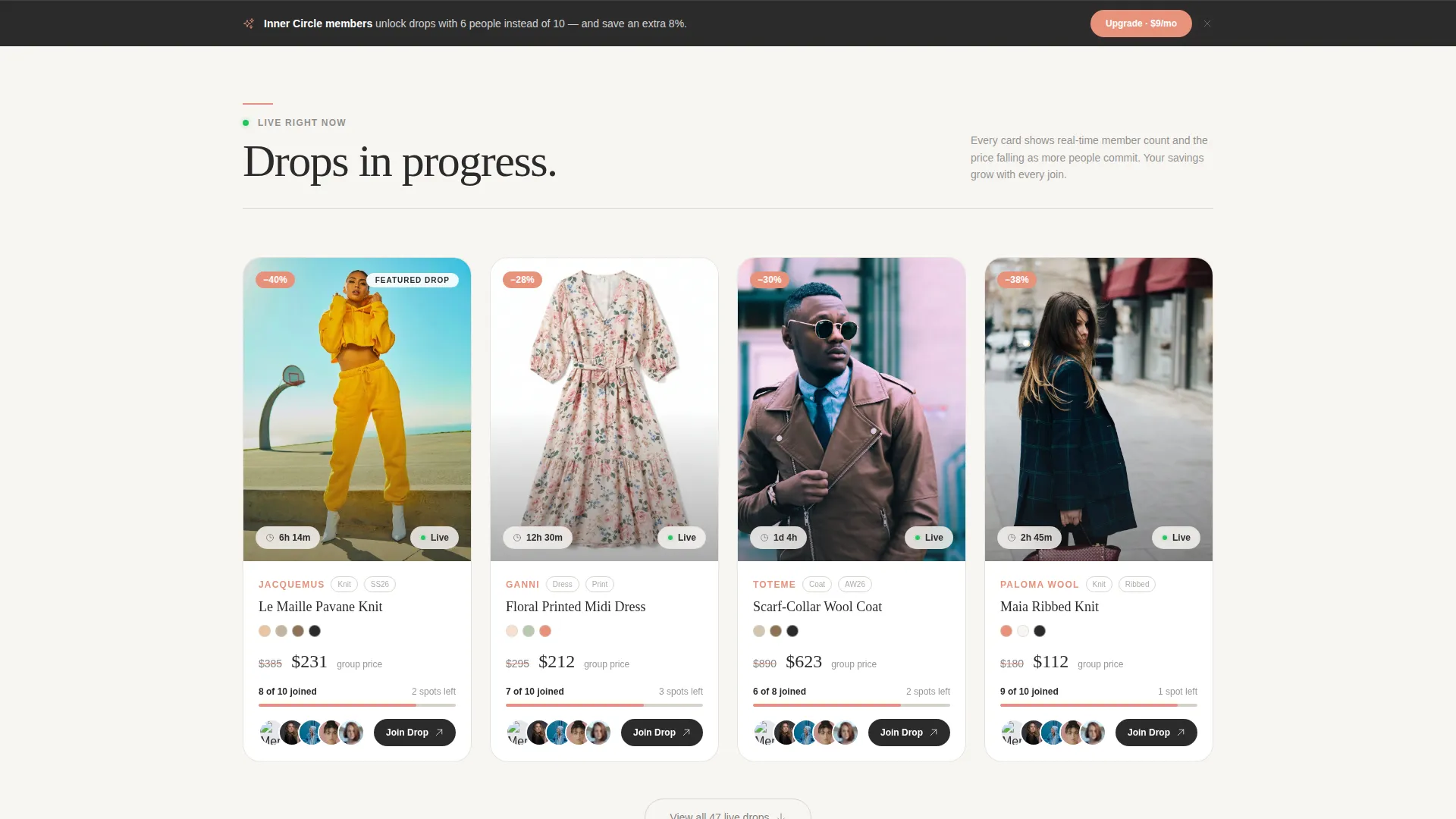 Fashion E-Commerce Pricing Website Template