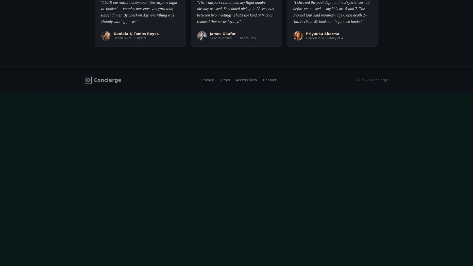 Hotel Booking Confirmation & Post-Stay Experience Website Template