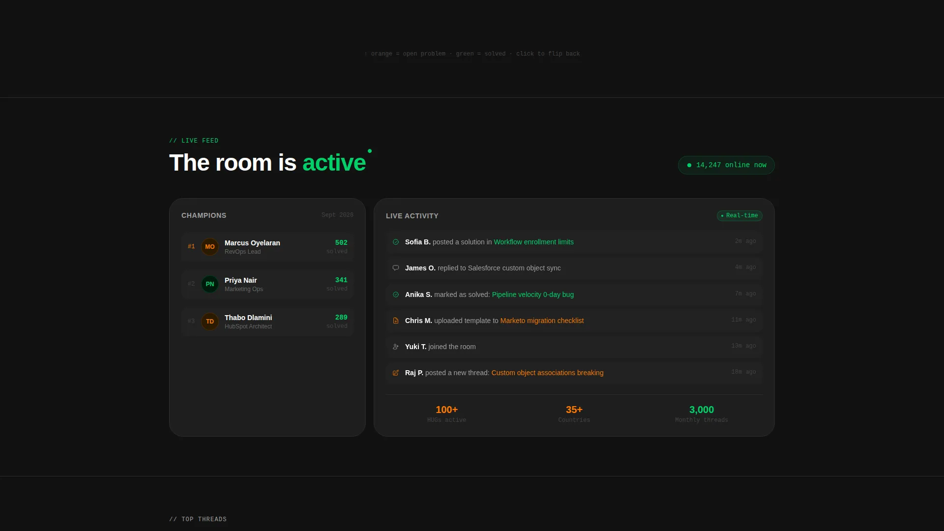 Powerful Community | Free Website Template | Rocket