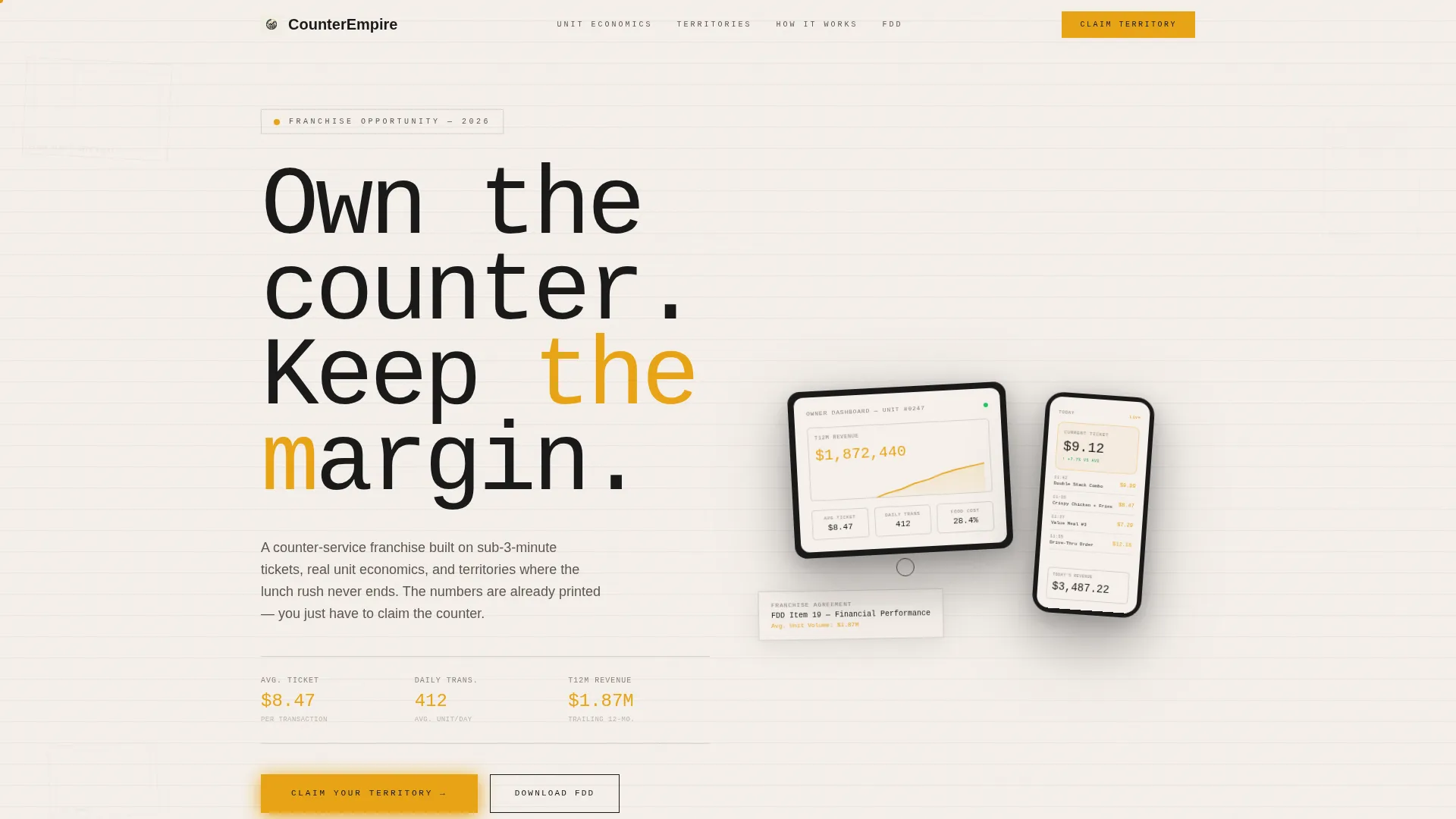 Franchise Business Professional Website Template