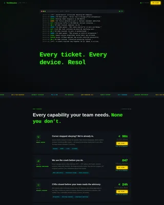 IT Help Desk Support Landing Page Template