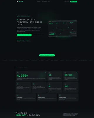 Bento Grid Landing Page for IT Networking Teams