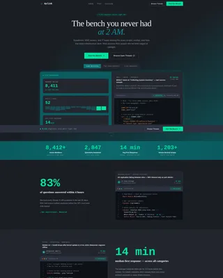 IT Services Community Forum Landing Page Template