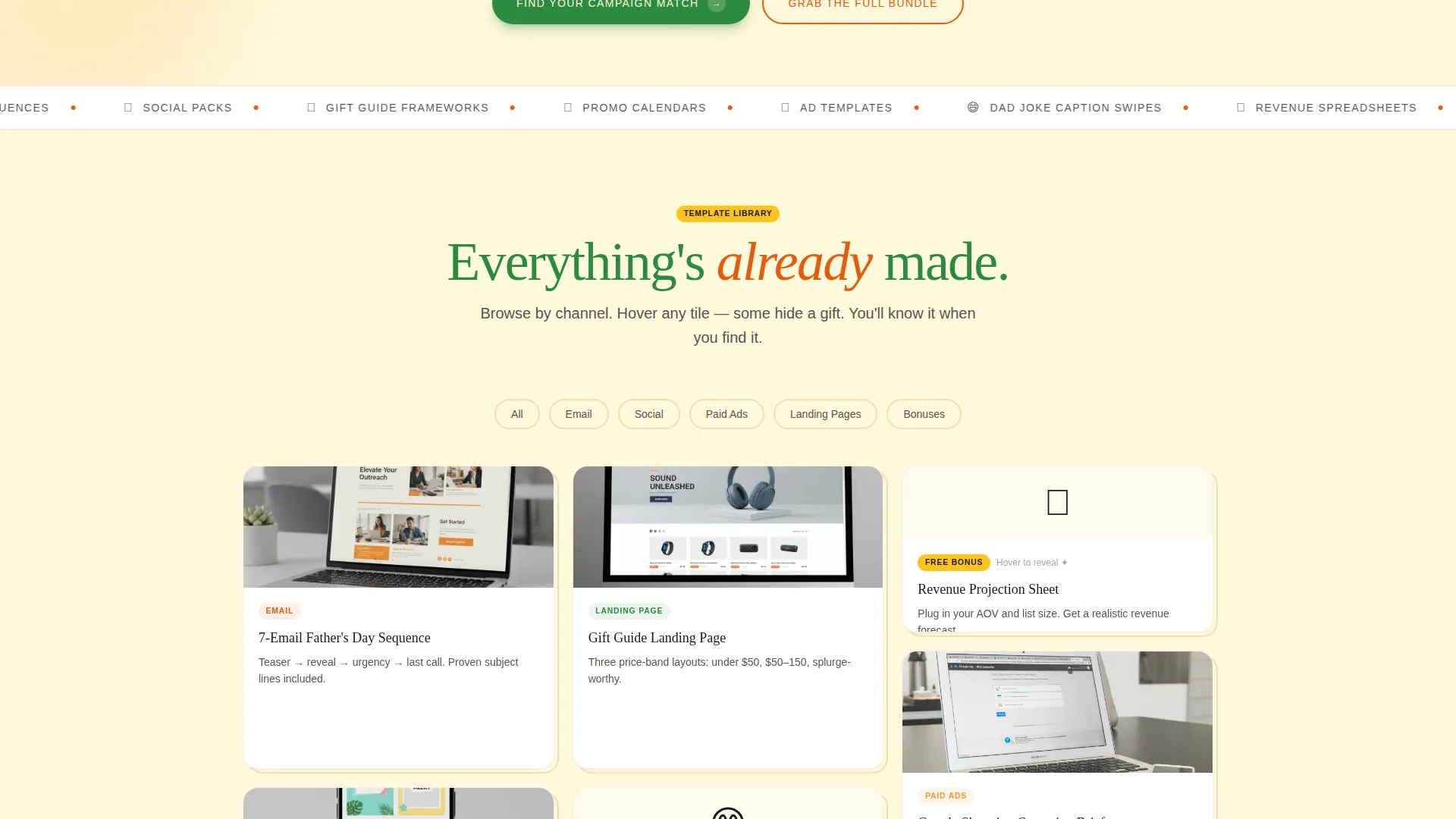 Father's Day Business Professional Website Template