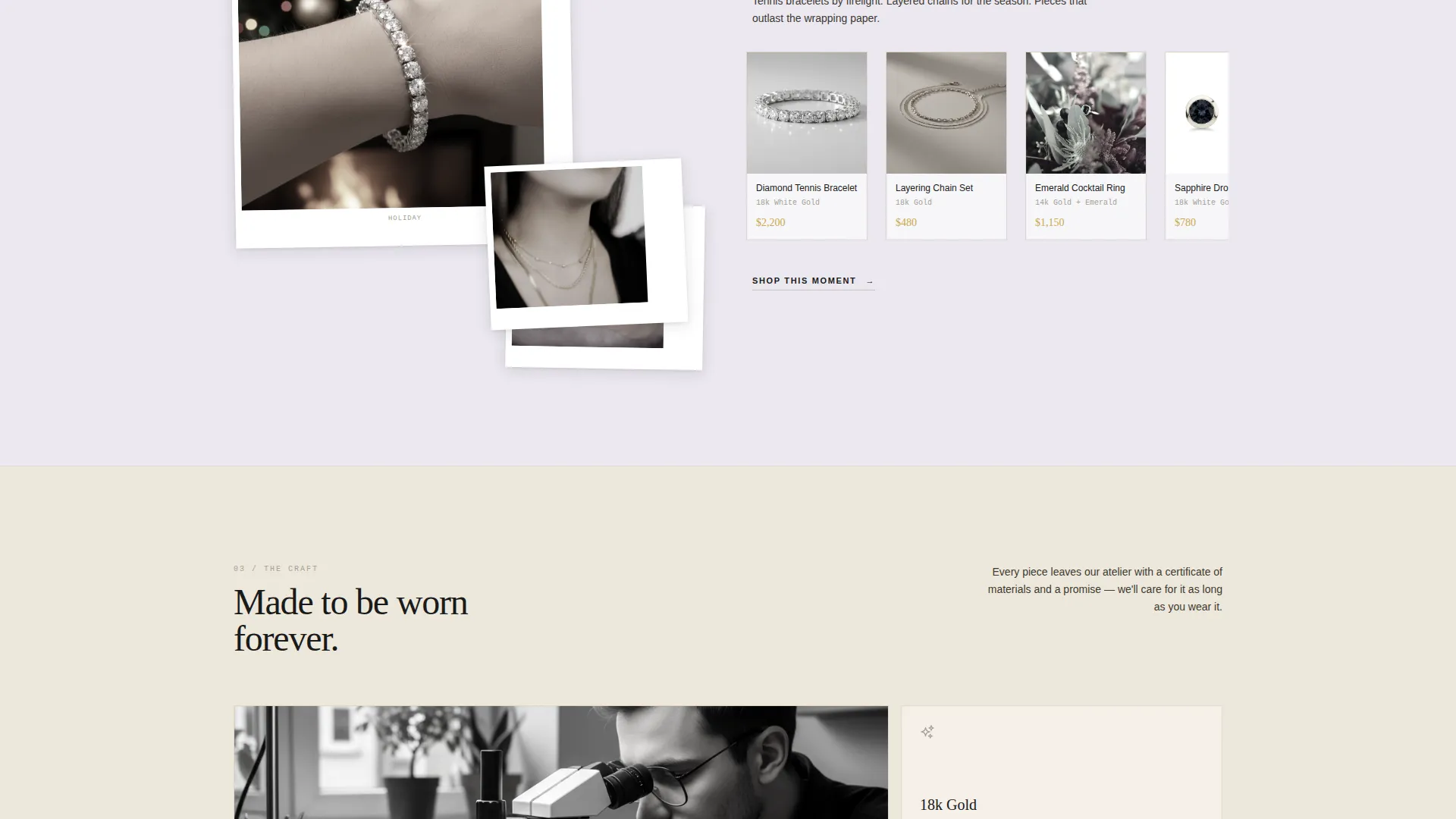 Jewelry & Accessories Store Professional Website Template