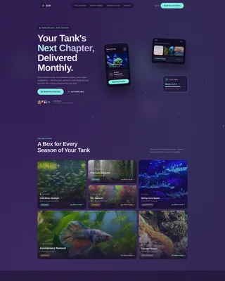 Subscription Box Specialist Professional Website Template