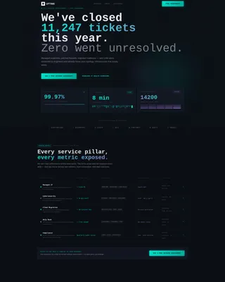 Managed Technology Services Landing Page Template