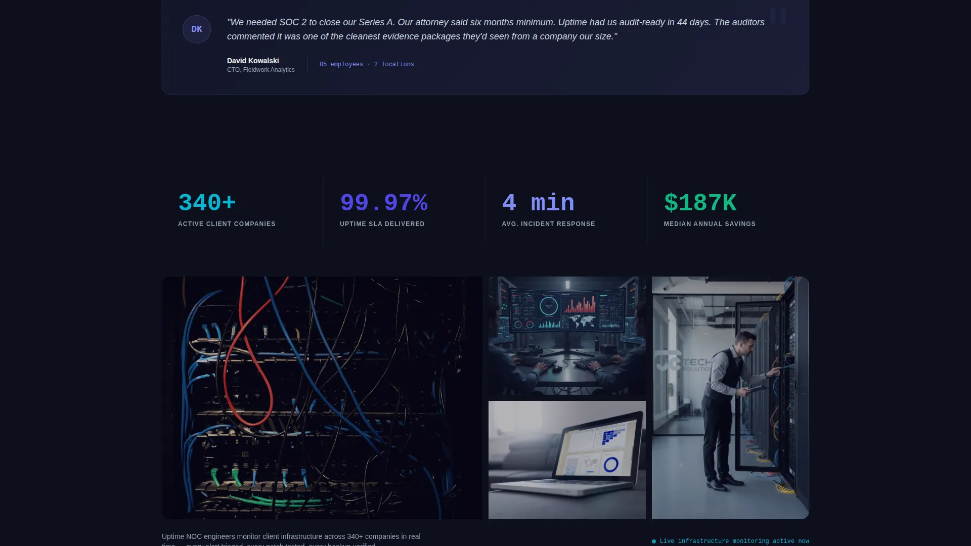 Enterprise IT Solutions Landing Page Template