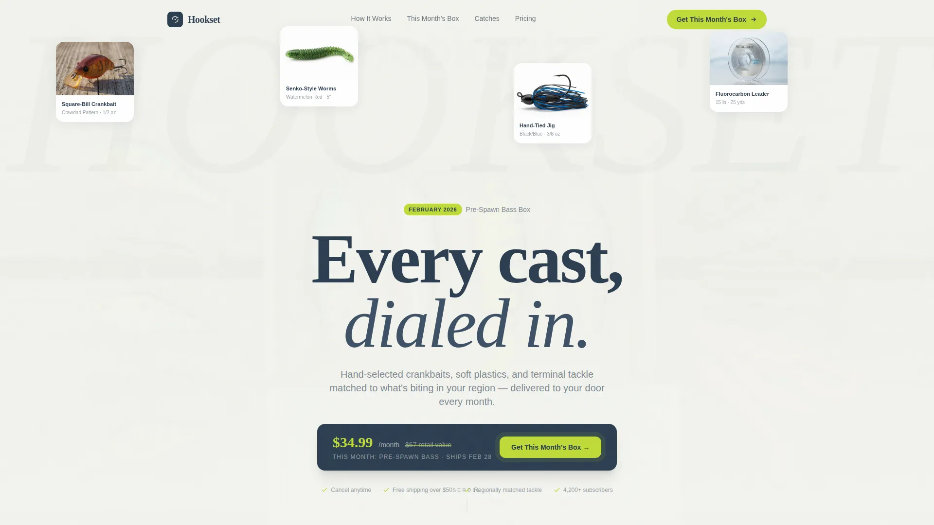 Fishing Lures & Tackle Store Professional Website Template