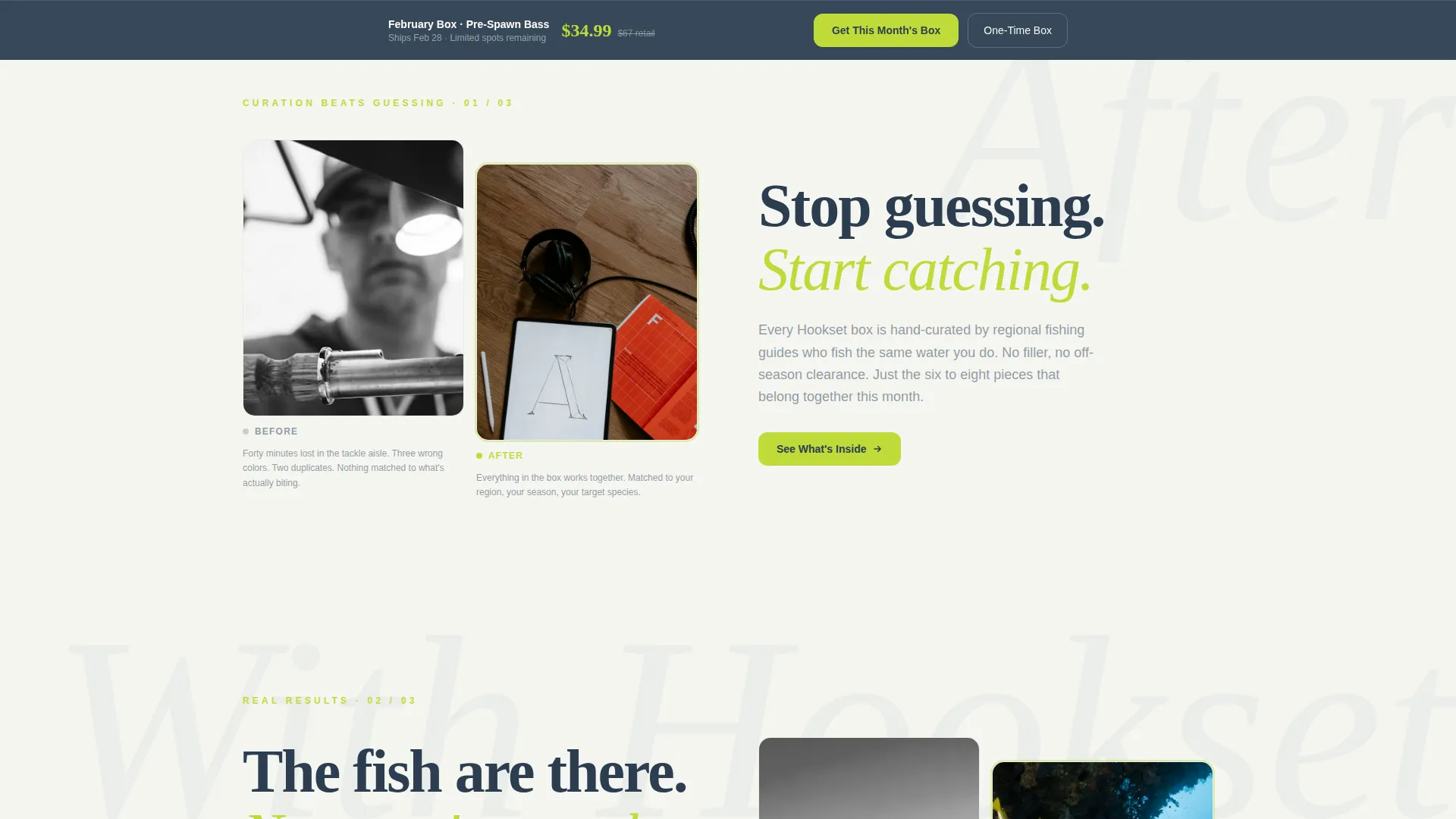 Fishing Lures & Tackle Store Professional Website Template
