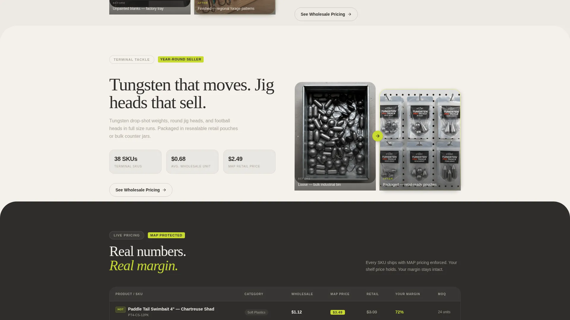 Fishing Lures & Tackle Store Specialist Professional Website Template