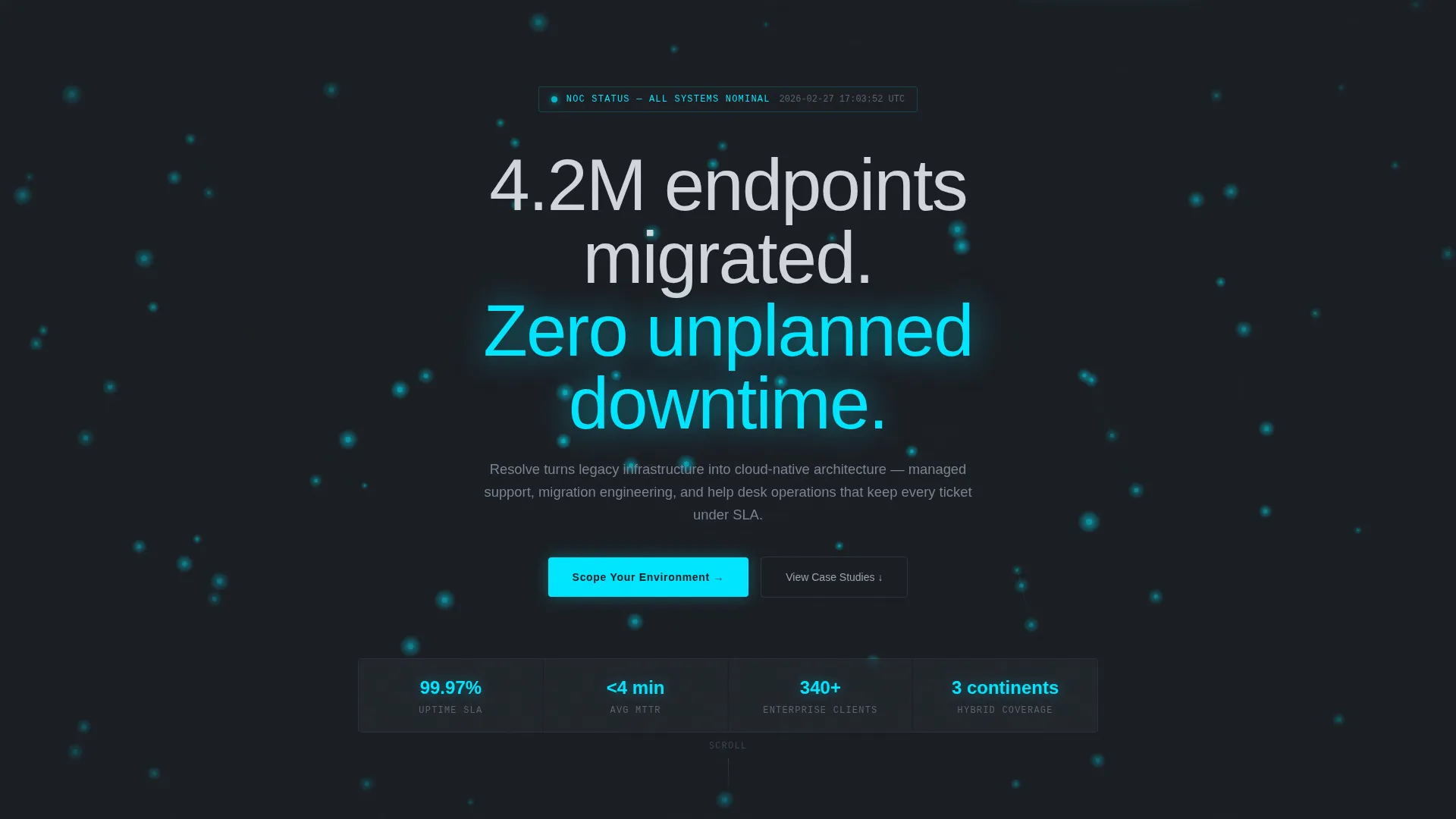 IT Services Case Study Landing Page Template