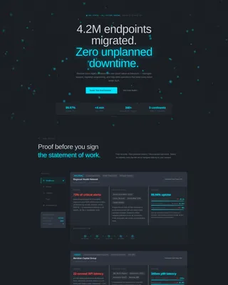 IT Services Case Study Landing Page Template