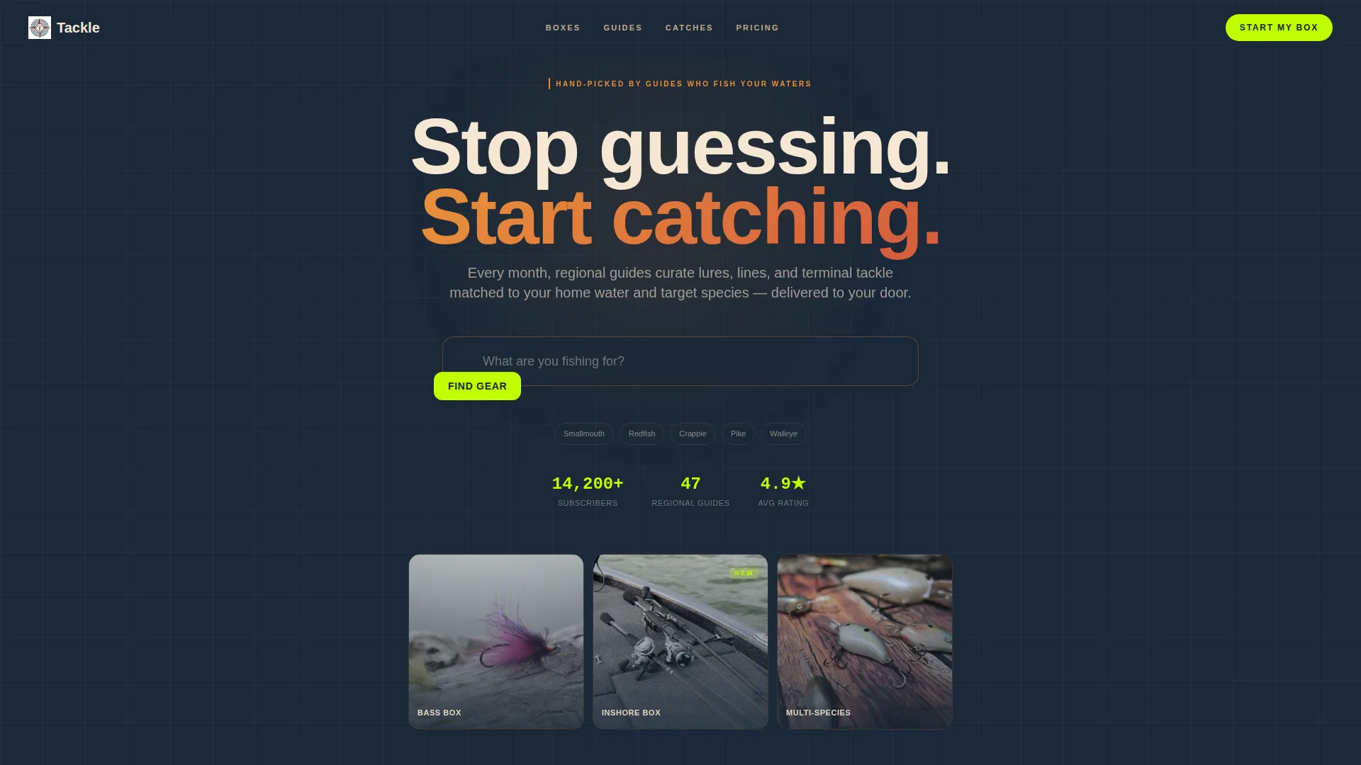 Subscription Box Professional Website Template