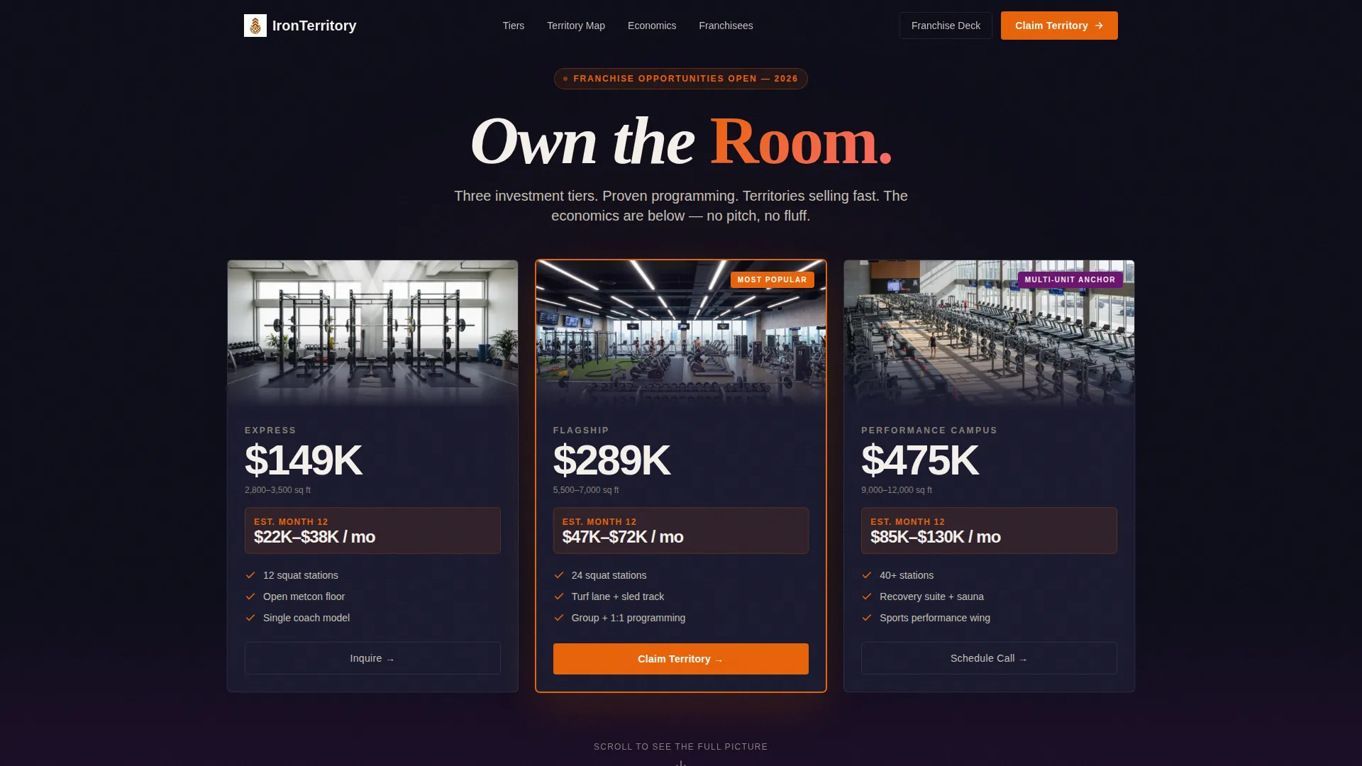 Franchise Business Pricing Website Template