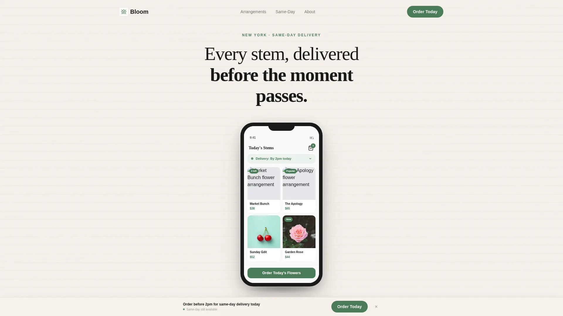 Florist & Plant Shop Professional Website Template