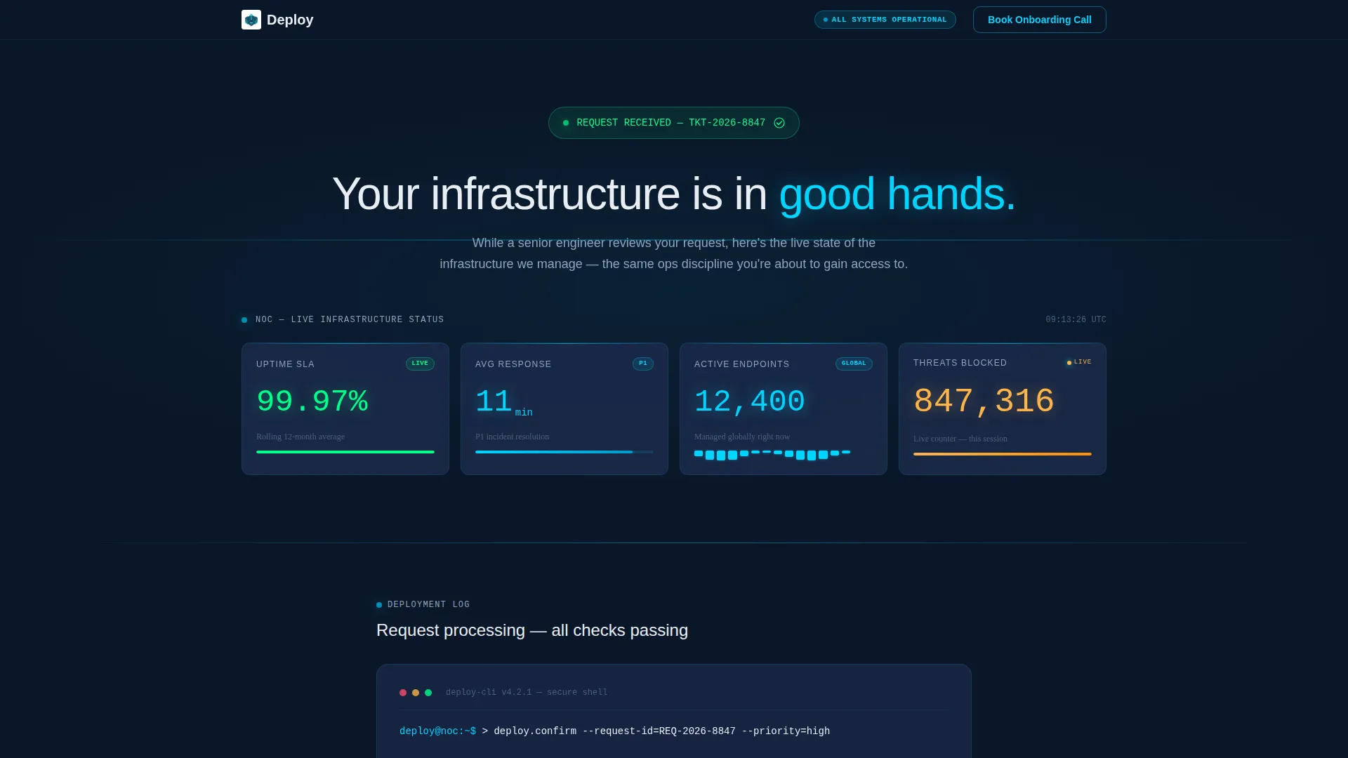 IT Services Thank You Landing Page Template
