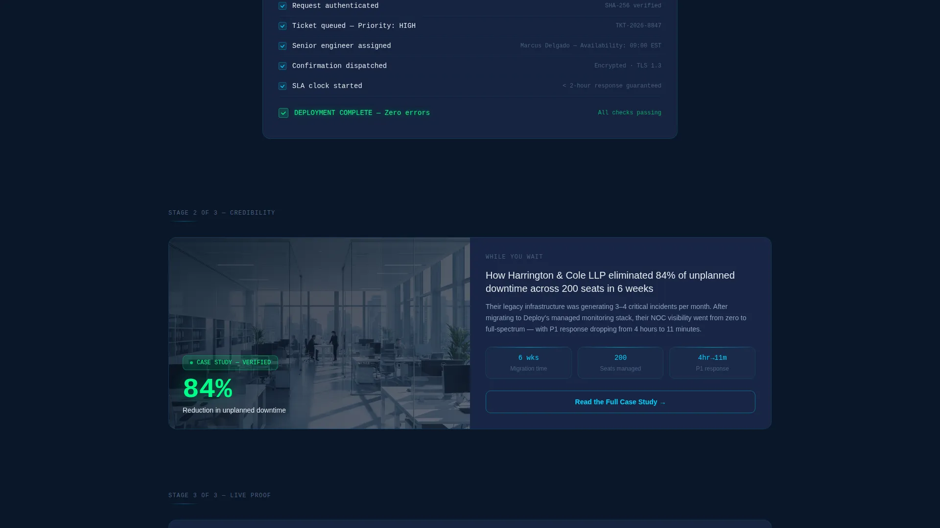 IT Services Thank You Landing Page Template