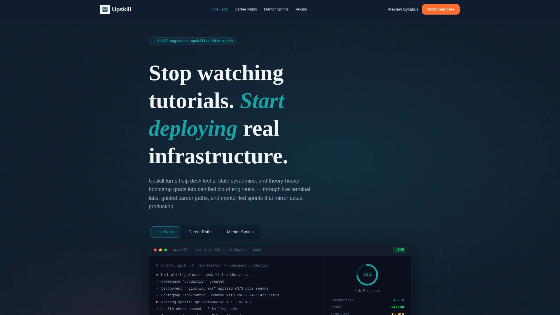IT Training Landing Page Template | Teal Catalyst