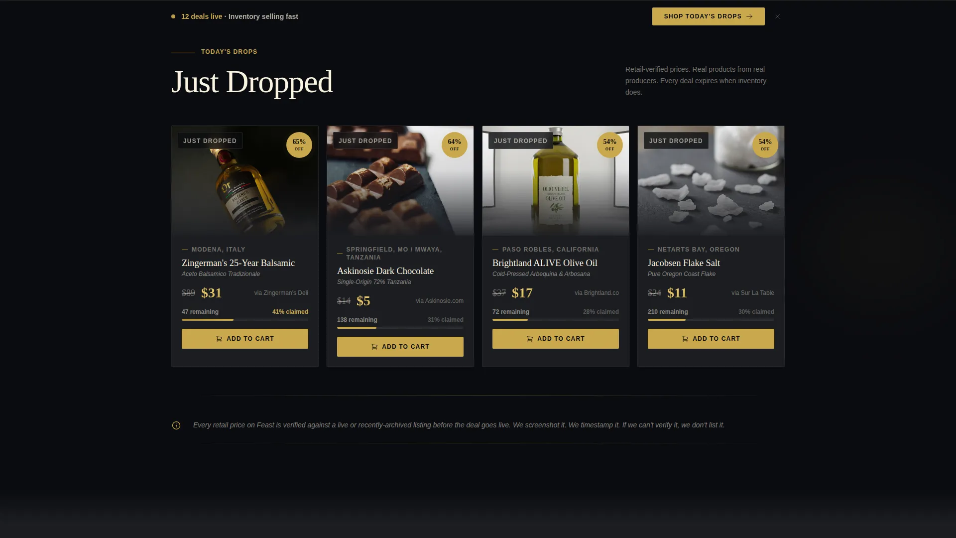 Gourmet Flash Sale Landing Page Template